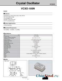 Datasheet VCXO-105N manufacturer Kyocera Kinseki